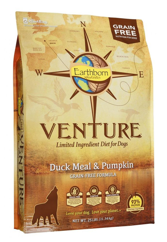 Earthborn Holistic Venture Grain Free Duck Meal and Pumpkin Dry Dog Food