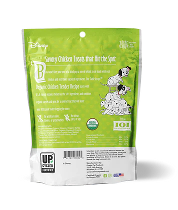 Phelps Disney Table Scraps Premium Dog Treats: Organic Chicken Tender Recipe