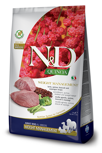 Farmina Natural & Delicious Quinoa & Lamb Weight Management Dog Food