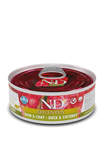 Farmina N&D Quinoa Skin & Coat Duck & Coconut Recipe Cat Wet Food