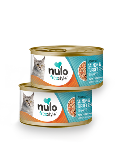 Nulo FreeStyle Minced Salmon & Turkey Recipe in Gravy Cat & Kitten Food