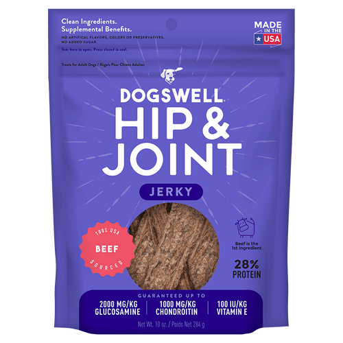 Dogswell Hip & Joint Jerky Treats, Beef (10 oz)