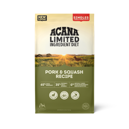 ACANA Singles Limited Ingredient Pork & Squash Recipe Dry Dog Food (22.5 Lb)