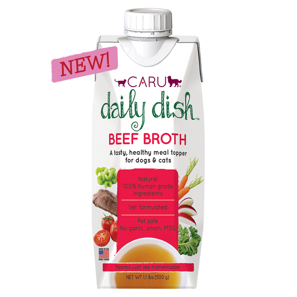 Caru Daily DishTM Beef Broth for Dogs & Cats (17.6 oz)