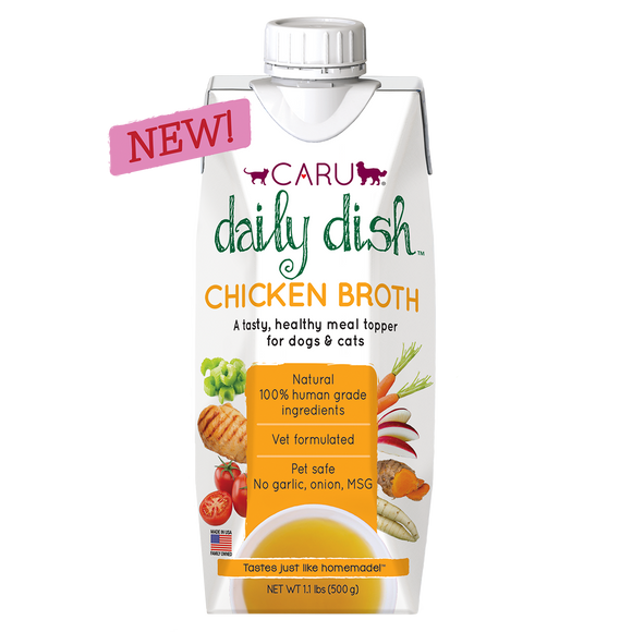 Caru Daily DishTM Chicken Broth for Dogs & Cats (17.6 oz)