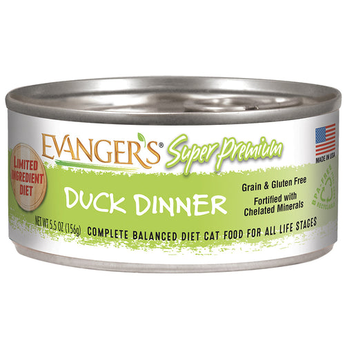 Evanger's Super Premium Duck Dinner For Cats
