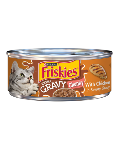 Friskies Extra Gravy Chunky With Chicken in Savory Gravy Wet Cat Food