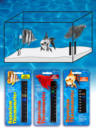 Lcr Hallcrest  Liquid Crystal Aquarium Thermometer