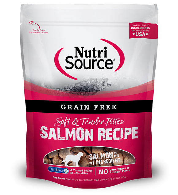 NutriSource® Salmon Bites Grain Free Dog Treats