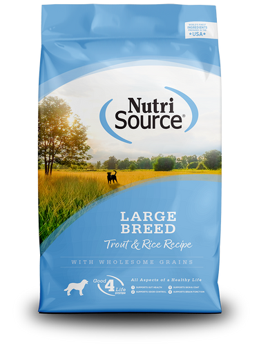 NutriSource Large Breed Trout & Rice Recipe Dog Food