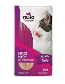 Nulo FreeStyle Perfect Freestyle Perfect Purée Beef & Sardine Recipe Cat Treat