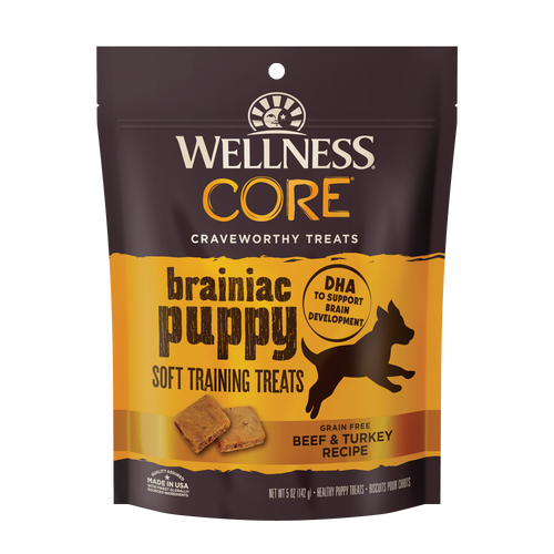 Wellness CORE Brainiac Beef & Turkey Soft Puppy Training Treats (5 oz bag)