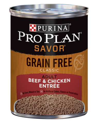 Purina Pro Plan SAVOR Grain Free Adult Classic Beef & Chicken Entrée Wet Dog Food
