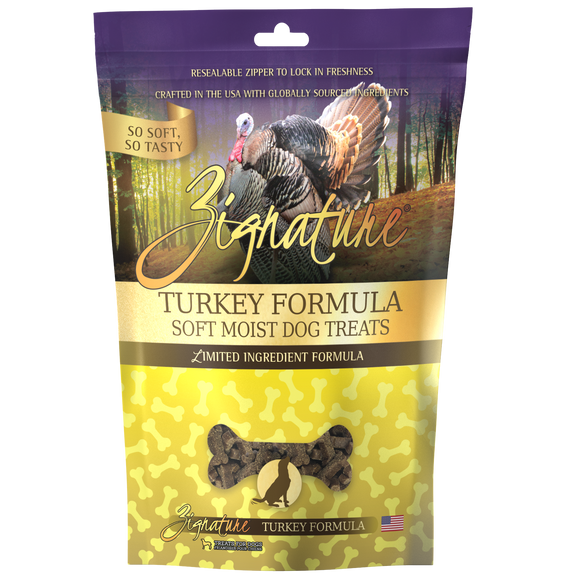 Zignature Soft Moist Dog Treats Turkey Formula