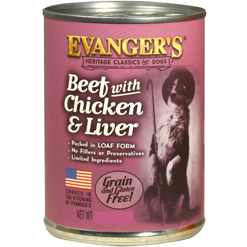 Evanger's Heritage Classics Beef with Chicken & Liver Jumbo for Dogs (20 Oz)