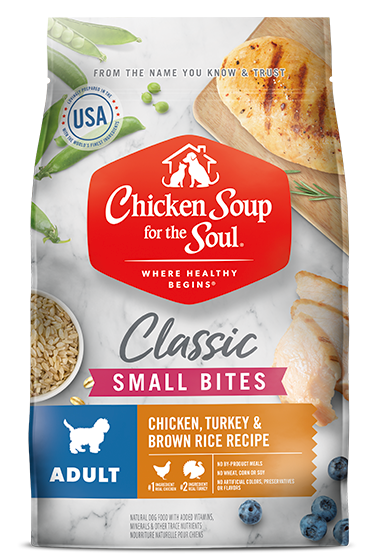 Chicken Soup For The Soul Classic Small Bites Adult Dog Dry Food - Chicken, Turkey & Brown Rice Recipe (13.5-lb)