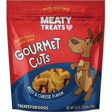Sunshine Mills Meaty Treats Mini Dogs Beef & Cheese Flavor Soft & Chewy Dog Treats