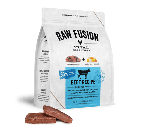 Vital Essentials Fusion Frozen Beef Dinner Patties