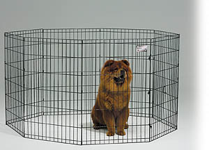 MidWest Foldable Metal Exercise Pet Playpen without Door
