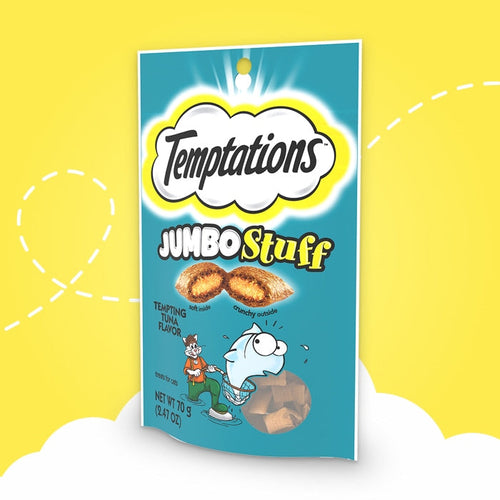 Temptations Treats JUMBO Stuff Tempting Tuna Flavor, 2.5 oz., 2.47 OZ
