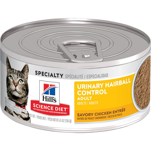 Hill's® Science Diet® Adult Urinary Hairball Control Savory Chicken Entrée Wet Cat Food
