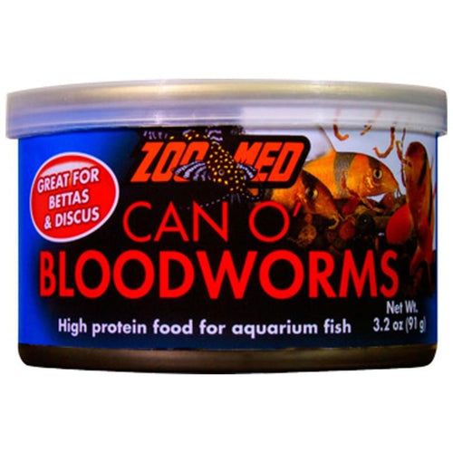 ZOO MED CAN O' BLOODWORMS HIGH PROTEIN FISH FOOD - Lincoln Park