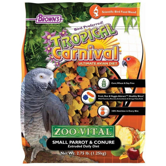 TROPICAL CARNIVAL ZOO-VITAL SMALL PARROT & CONURE