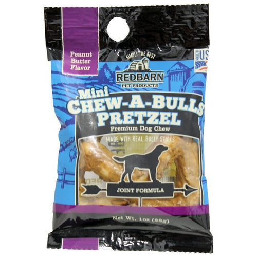 Redbarn Chew-A-Bulls Mini Pretzel Skin & Coat