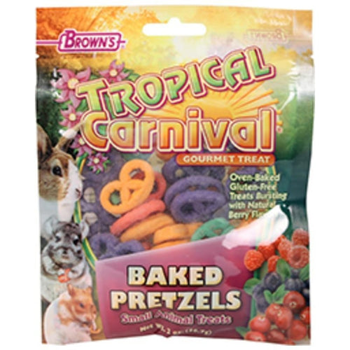 TROPICAL CARNIVAL BAKED PRETZEL SMALL ANIMAL TREAT